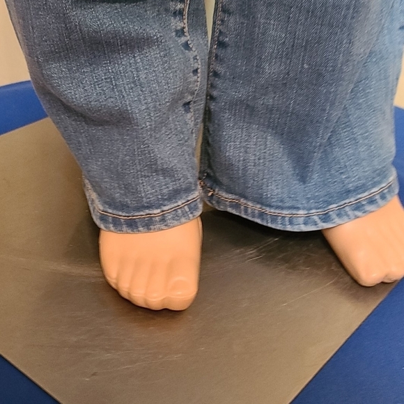 seven7 flare shredded blue jeans - Picture 11 of 14